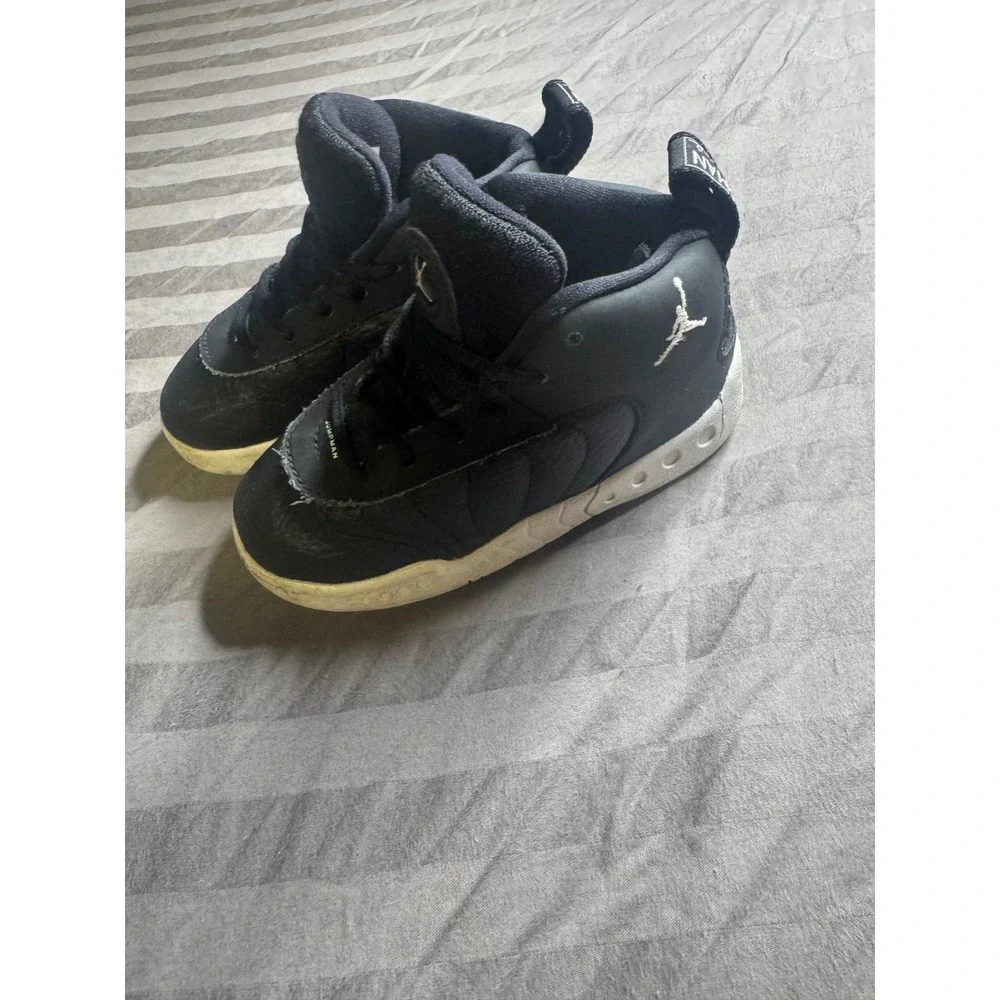 Jordan Jumpman Pro Toddler Black White Sneakers 909418-010 Size 8C‎